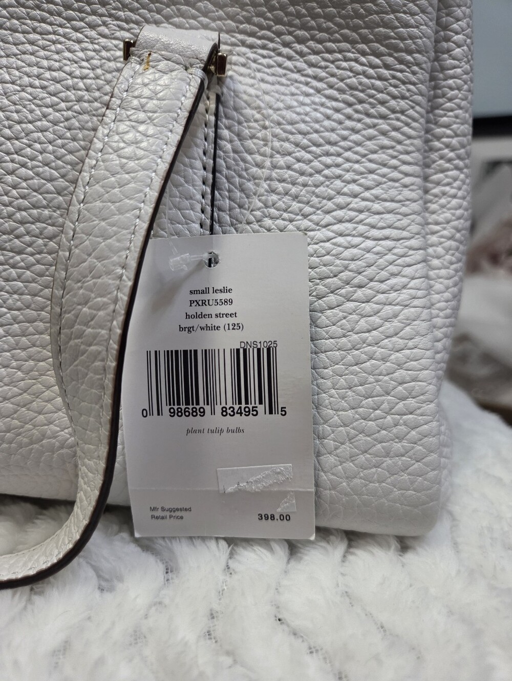 Kate Spade Bright White Leather Holden Satchel Crossbody - Picture 9 of 10